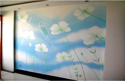 凌云画墙绘怎么画好白云的蓬松感？