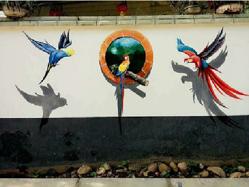 凌云视觉错位-3D墙绘设计