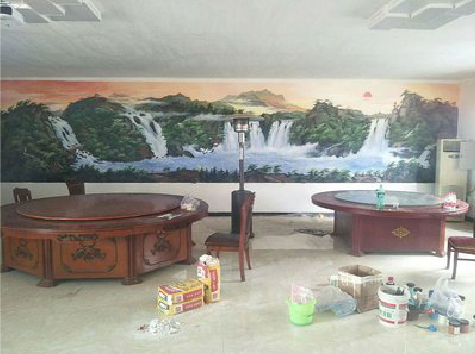 凌云墙绘-写实风景