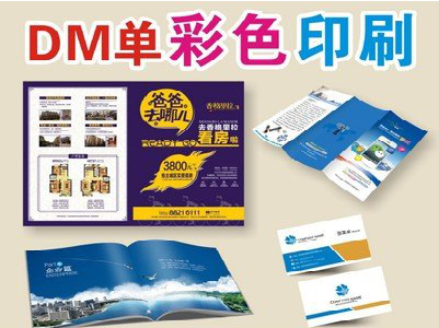 凌云单页印刷，色彩搭配简单。