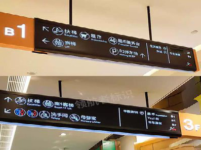 凌云如何通过商场标识牌引导客流分布？